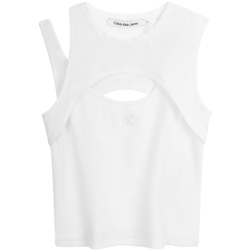 CALVIN KLEIN Tank Top Women's Moon White