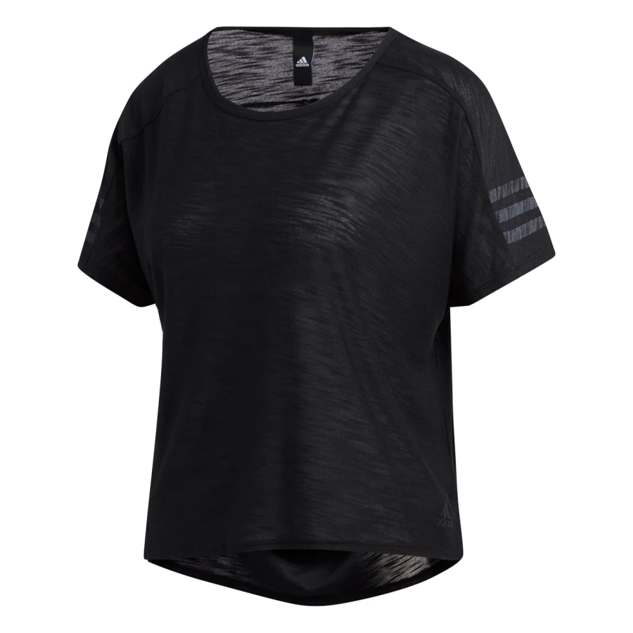 Adidas Adidas 3 Stripes T Shirt Women's Black