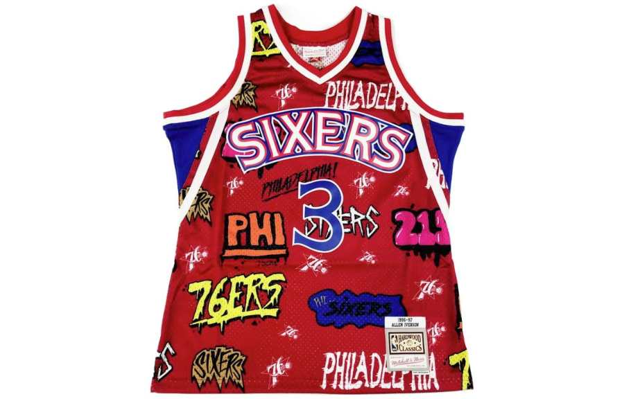 Mitchell Ness Mitchell Ness Basketball Jersey Unisex Red