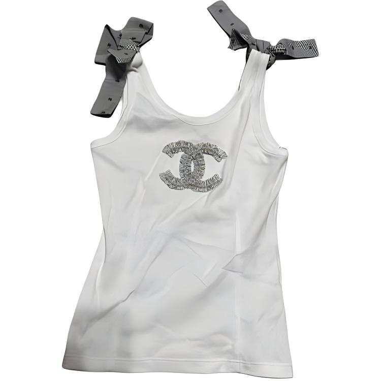 CHANEL 24 Spring Summer 24P Tank Top Women's White