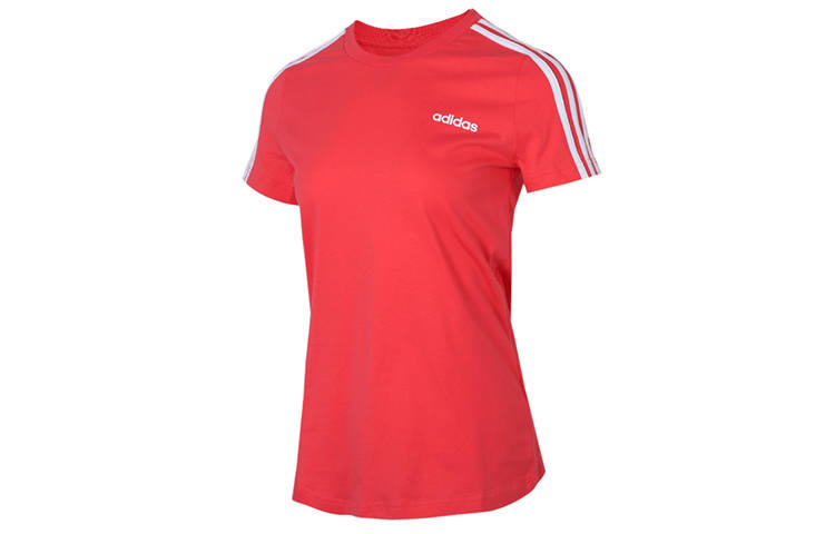 Adidas Adidas T Shirts Women's Pink Crew Neck Moderate Straight Fit