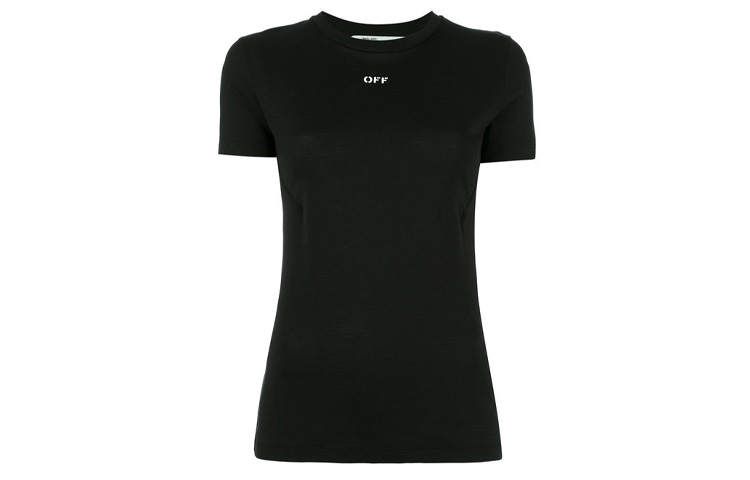 OFF-WHITE OFF WHITE Regular Sleeve T Shirt Women's