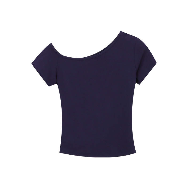 Beauty At 19 T Shirts Women's Asymmetrical Collar