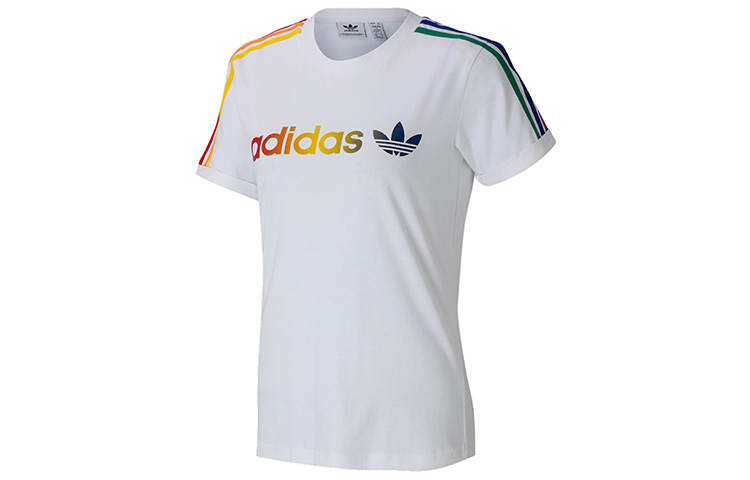 Adidas Originals Set in Sleeve T Shirt Women's White