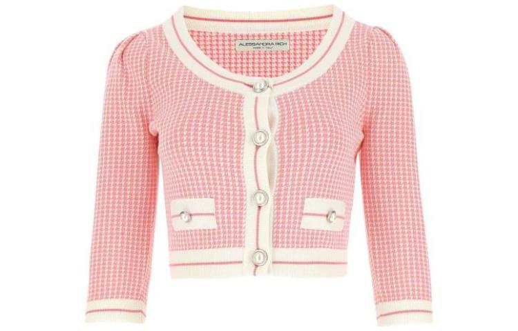 Alessandra Rich SS22 Fitted Knitwear Spring Summer Autumn Women's Pink