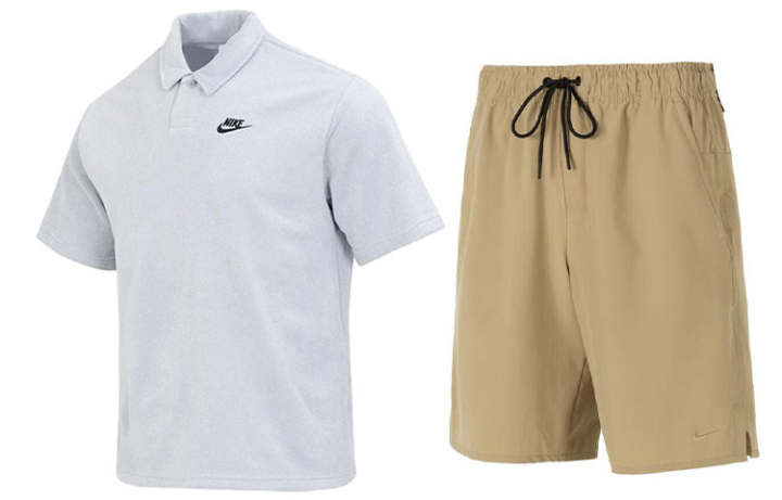 Nike Nike Casual Sportswear Men's Gray+Khaki 2 Pack Moderate