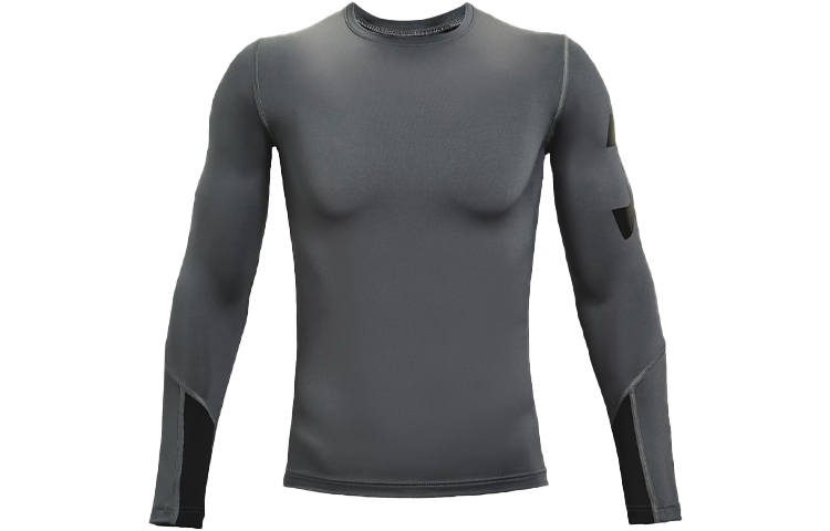 Under Armour HeatGear Fitness Clothing Men's Gray Moderate