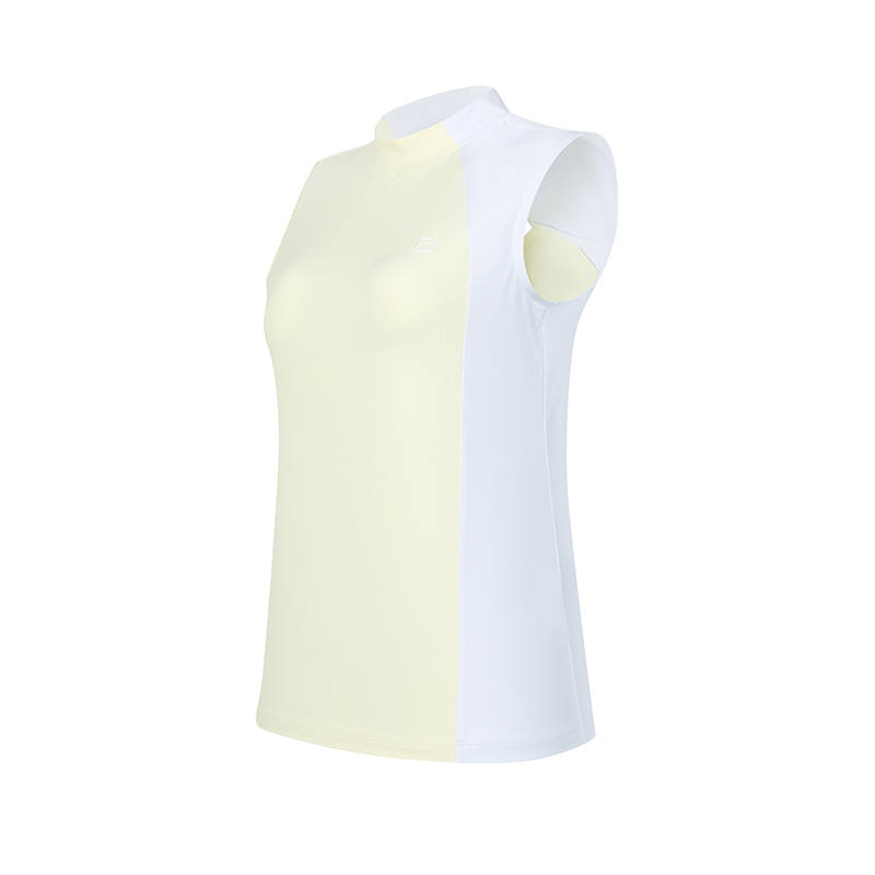 FILA Tank Tops Women's Pear Blossom Yellow Crew Neck Thin Other