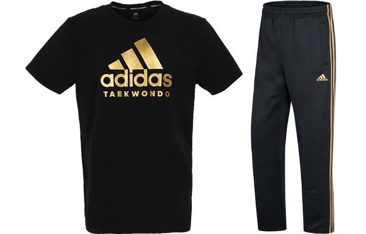 Adidas Adidas Casual Sportswear Men's Black Gold
