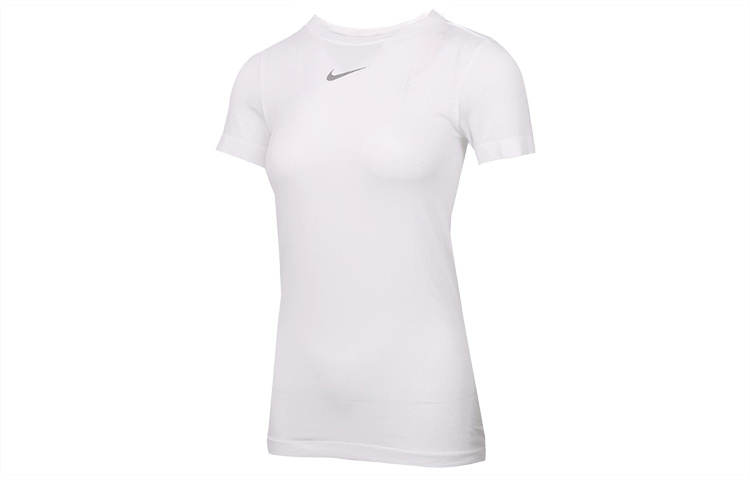 Nike Nike T Shirts Women's White Crew Neck Moderate Straight Fit