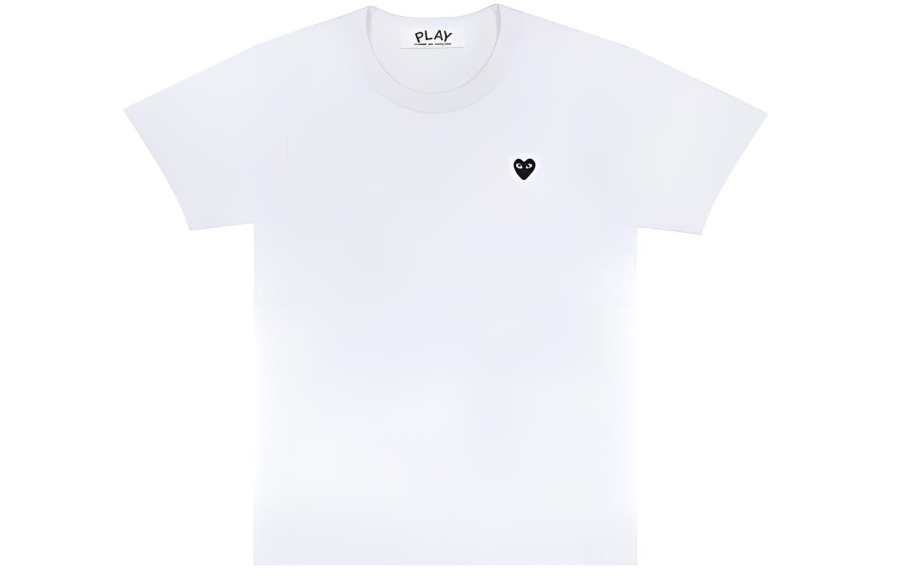 CDG Play T Shirts Women's Crew Neck Moderate Straight Fit