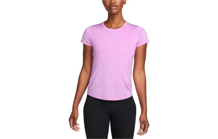 Nike Nike Dri Fit T Shirts Women's Rush Fuchsia Crew Neck Moderate Straight Fit