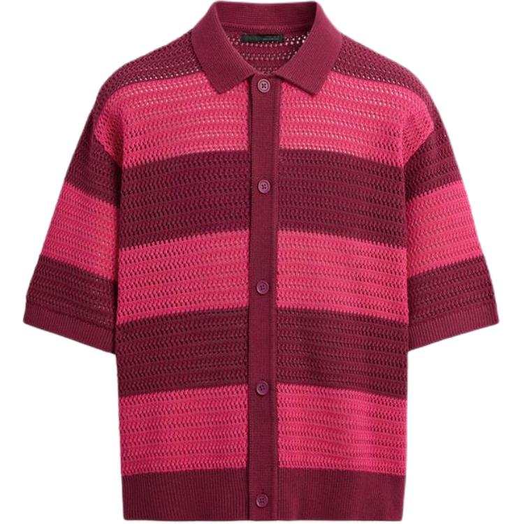 ZARA ZARA Shirts Men's Pink Lapel Moderate