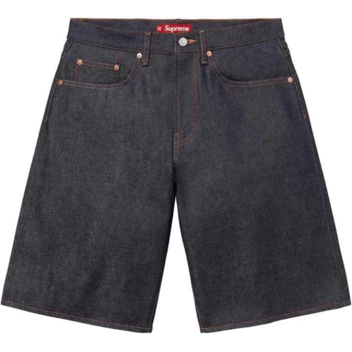 Supreme Supreme SS25 Rigid Baggy Selvedge Denim Short Denim Shorts Unisex