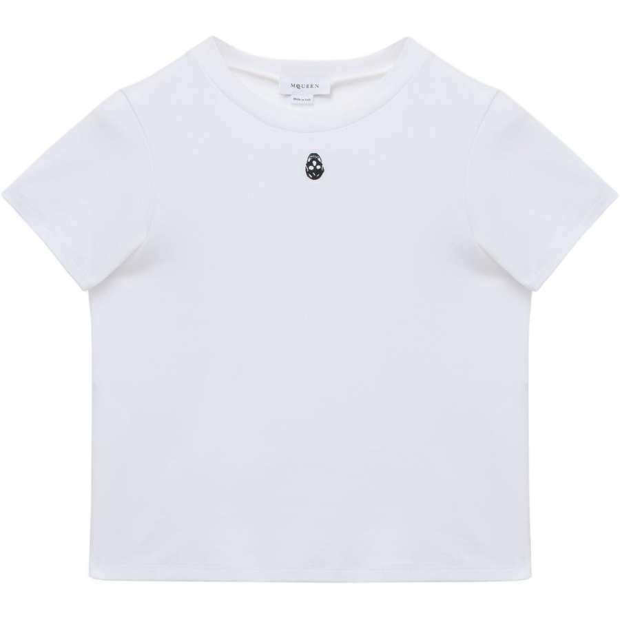 Alexander McQueen Embroidered Skull T Shirt