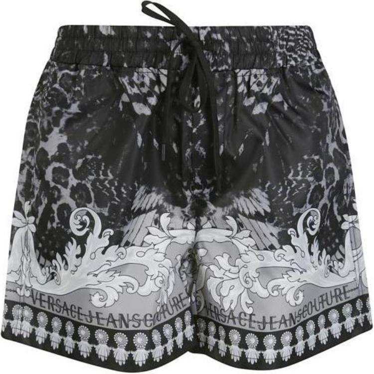 VERSACE JEANS COUTURE Baroque Print Drawstring Shorts