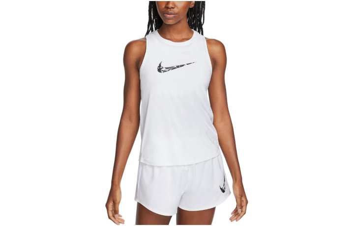 Nike Nike Tank Tops Women's White Crew Neck Moderate Straight Fit