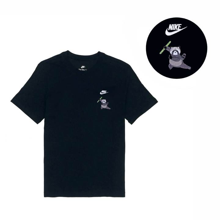 Nike Nike T Shirts Unisex Black Crew Neck Moderate Straight Fit