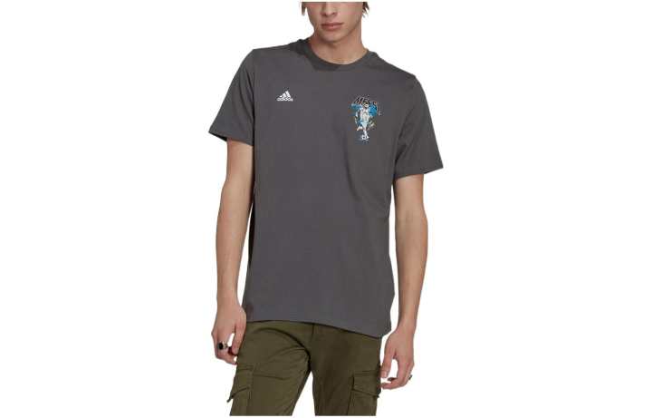 Adidas Adidas Soccer Jerseys Men's Dark Gray Moderate Straight Fit