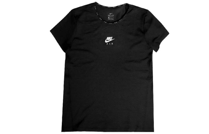 Nike Nike T Shirts Women's Black Crew Neck Moderate Straight Fit