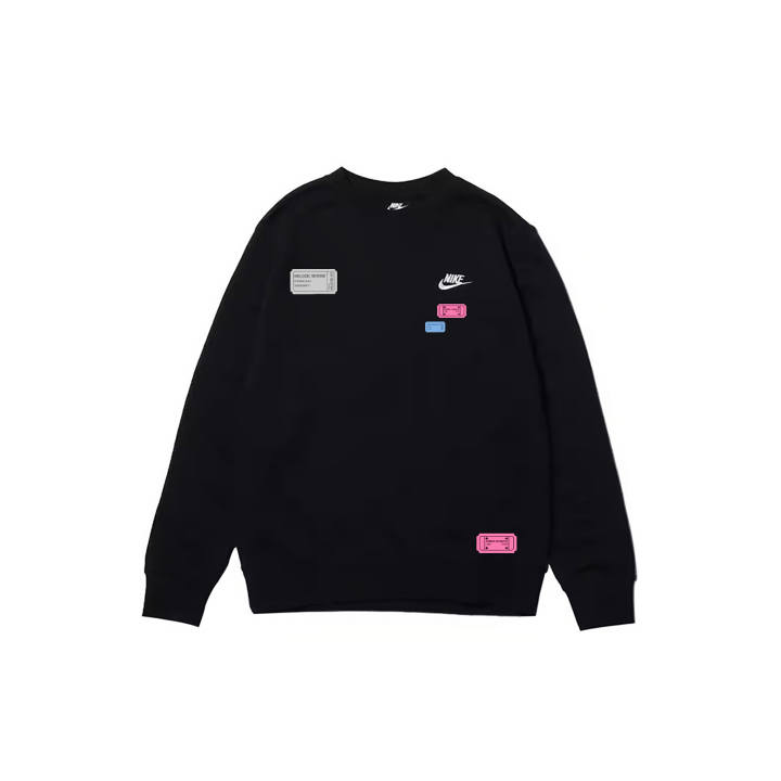 Nike Nike Sweatshirts Men's Black Crew Neck Moderate Regular