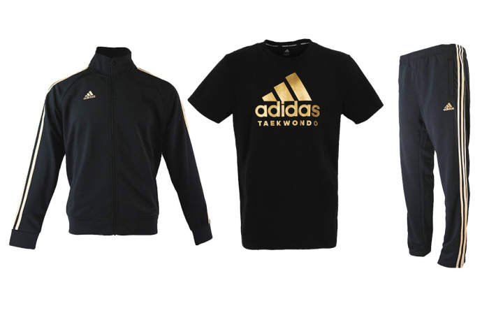 Adidas Adidas Casual Sportswear Men's 3 Pack Black Gold