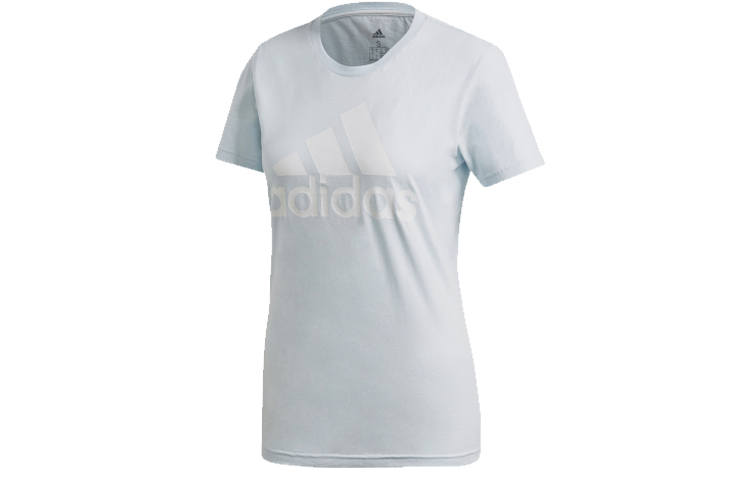 Adidas Adidas T Shirts Women's Light Blue Crew Neck Moderate Straight Fit