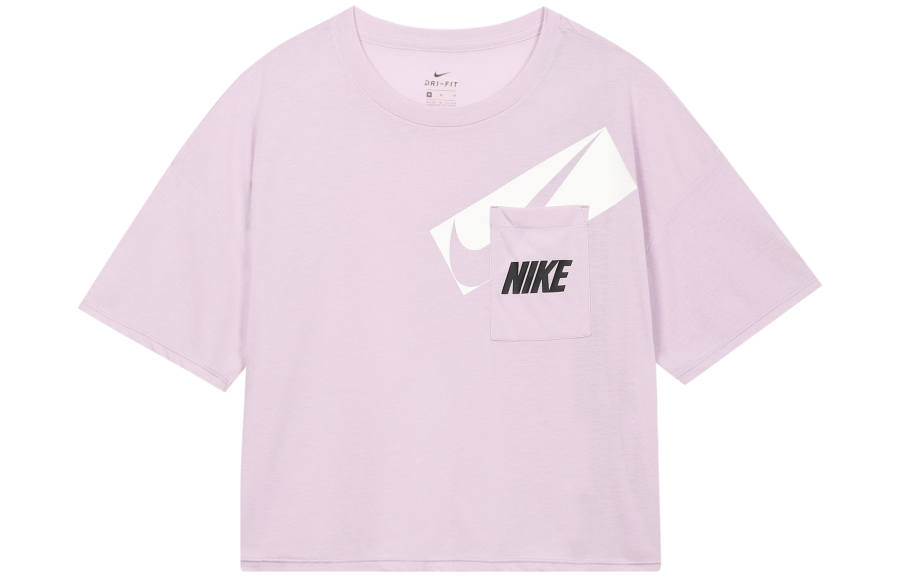 Nike Nike T Shirts Women's Pink Crew Neck Moderate