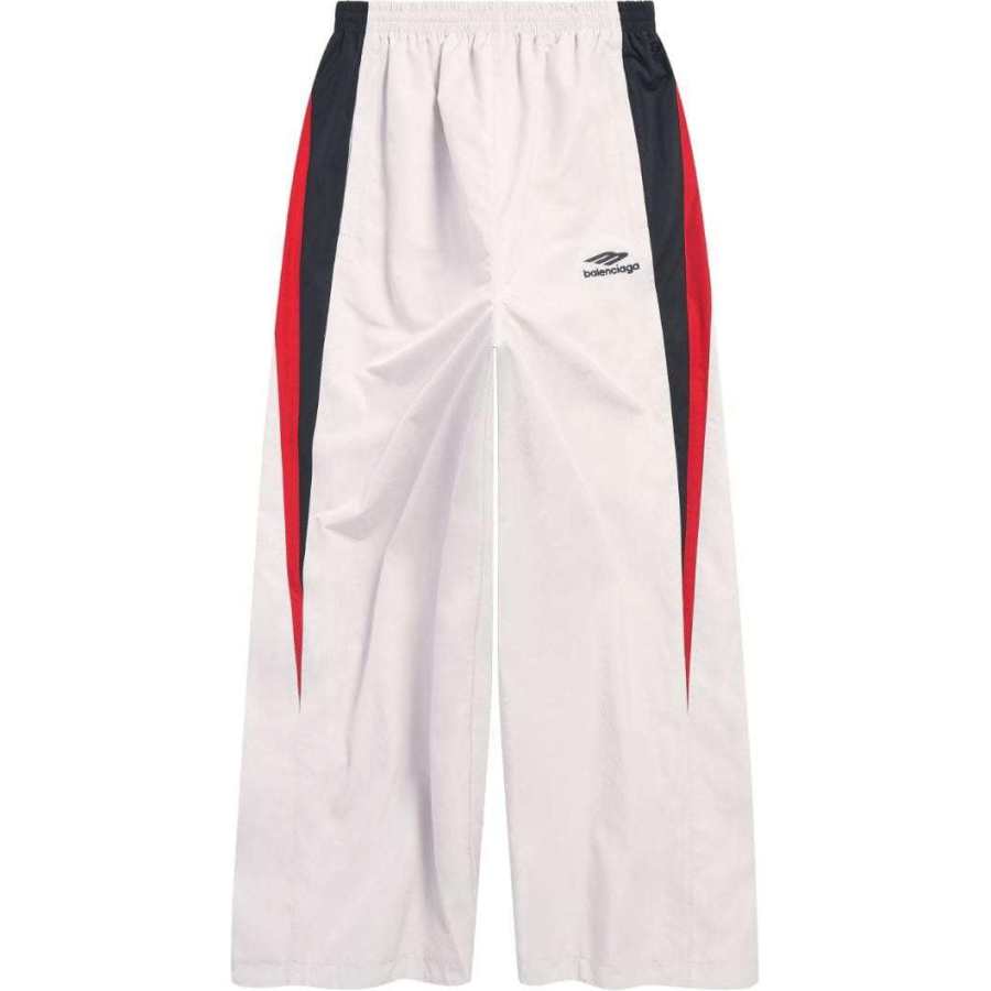 Balenciaga Casual Pants Loose Fit Men's White