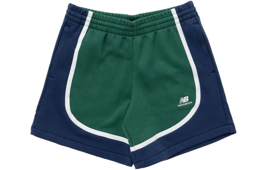 New Balance New Balance Hoops Fleece Team Casual Shorts Men's Green