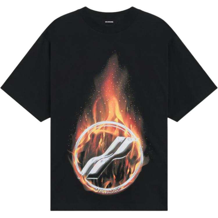 WE11DONE WE11DONE Flame Logo T shirt