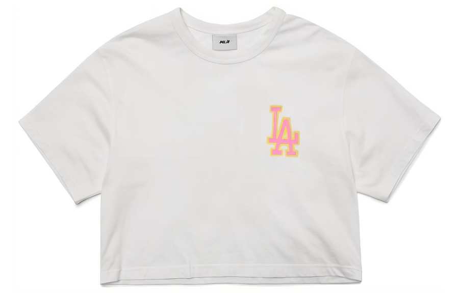 MLB MLB Base Logo Crop Top Women's White