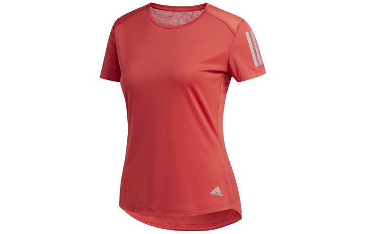 Adidas Adidas T Shirts Women's Honor Red Crew Neck Moderate