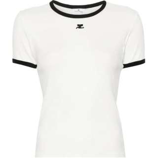 Courreges ribbed T-shirt