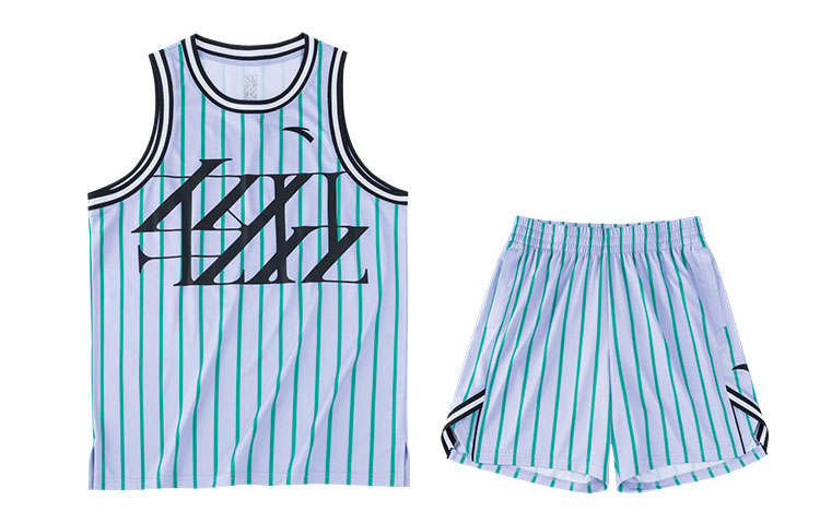 Anta Basketball Collection Basketball Suit Men's Light Jade Purple