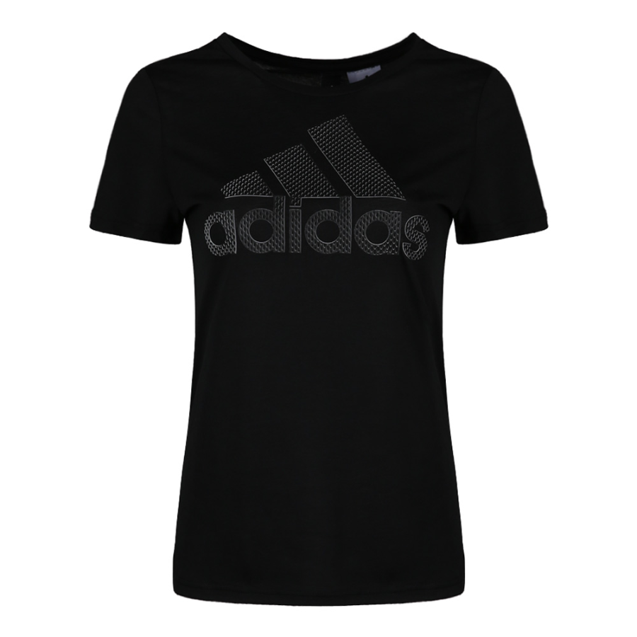 Adidas Adidas T Shirts Women's Black Crew Neck Moderate Straight Fit