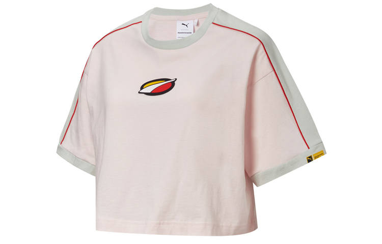 PUMA T Shirts Women's Crew Neck Moderate Straight Fit
