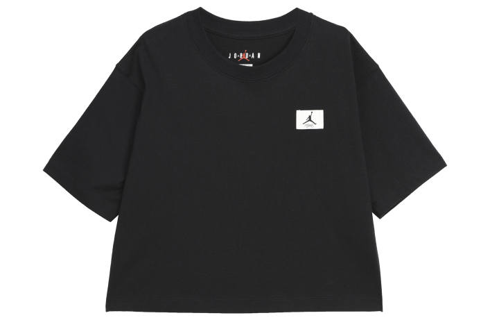 Jordan Jordan T Shirts Women's Black Crew Neck Moderate