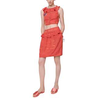 CHANEL SS22 Crop Top Women's Red