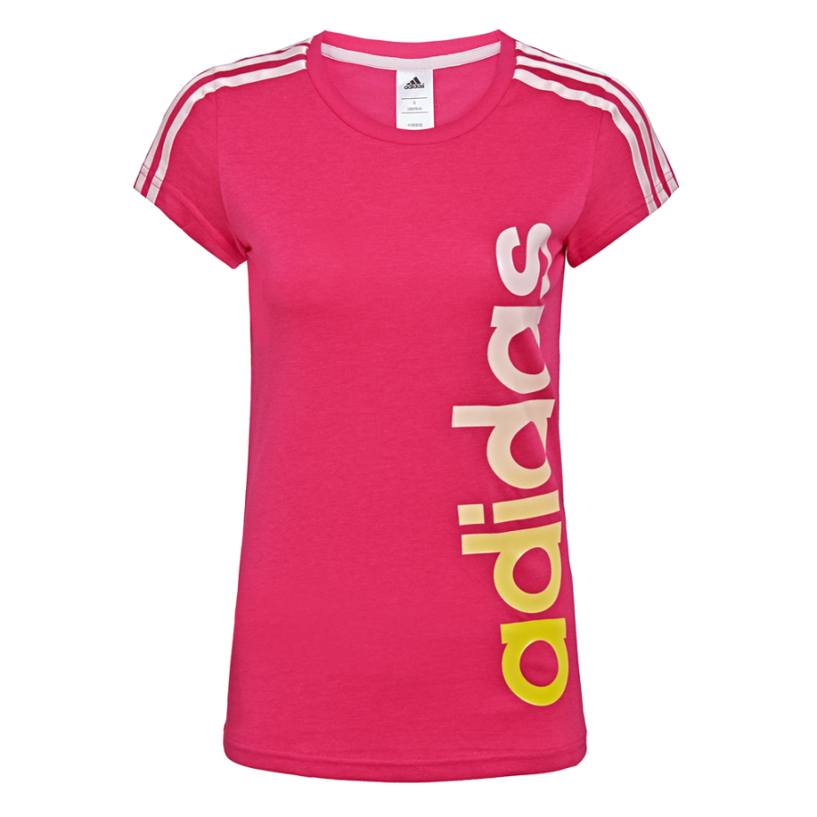 Adidas Adidas T Shirts Women's Red Crew Neck Moderate Straight Fit
