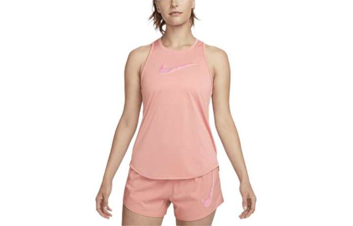 Nike Nike Tank Tops Women's Pink Crew Neck Moderate Straight Fit
