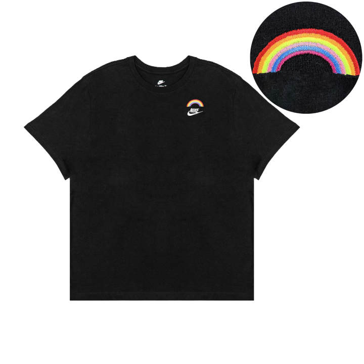 Nike Nike T Shirts Unisex Black Crew Neck Moderate Straight Fit