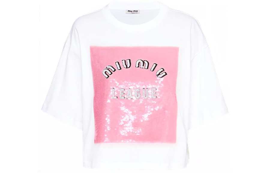 MIU MIU SS22 T Shirt Women's White