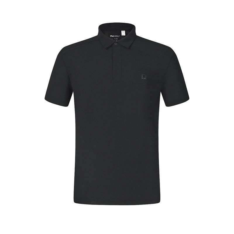 FILA GolfAthletics SS25 Polo Shirt Men's Black