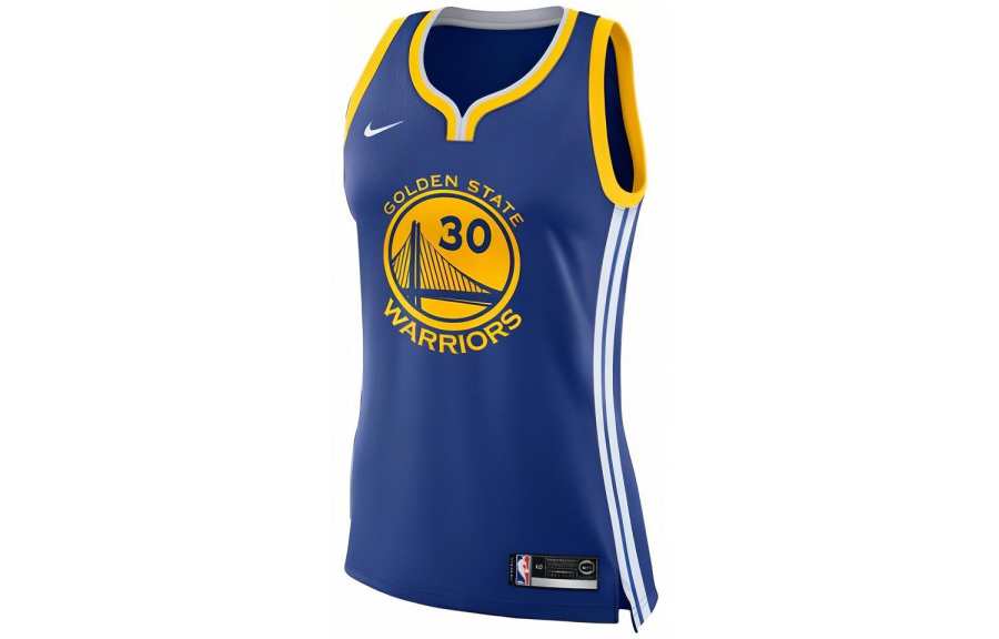 Nike Nike Retro Sports Basketball Jersey Golden State Warriors, Curry Size 30 Unisex Blue