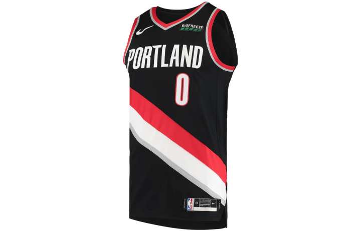 Nike Nike NBA Basketball Jerseys Men's Black Moderate Straight Fit