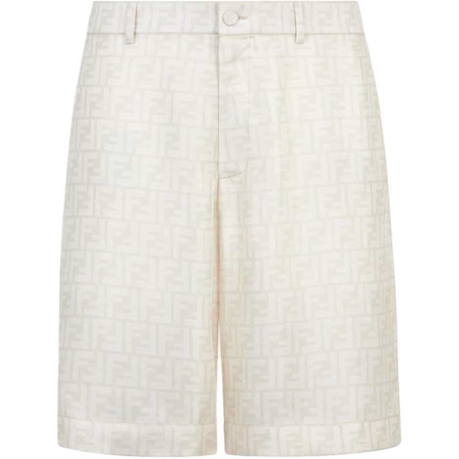 FENDI Ff Jacquard Satin Shorts
