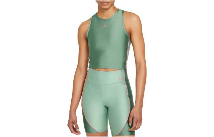 Jordan Jordan Tank Tops Women's Green Crew Neck Moderate Straight Fit
