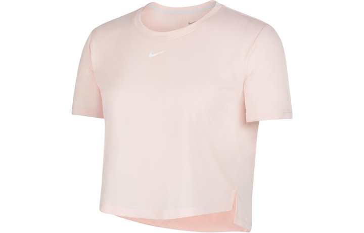 Nike Nike Crop Tops Women's Pink Crew Neck Moderate