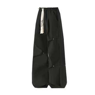 EOOVEN Casual Pants Unisex Moderate Wide Leg Pants
